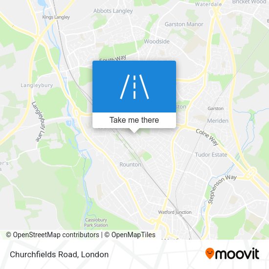 Churchfields Road map