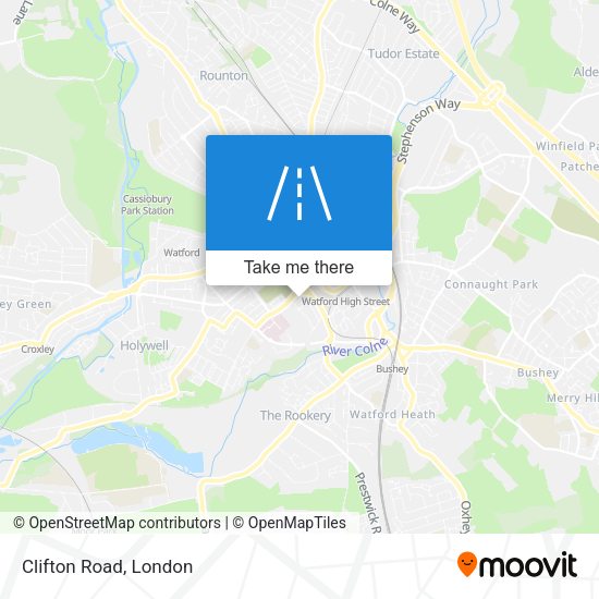 Clifton Road map