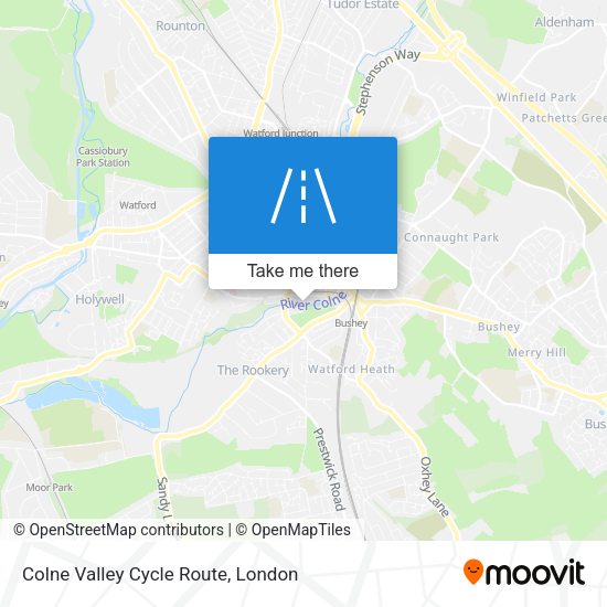 Colne Valley Cycle Route map