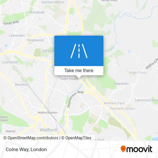 Colne Way map