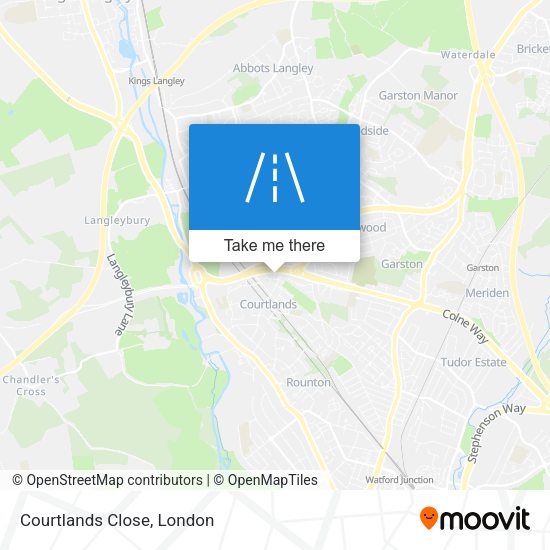 Courtlands Close map