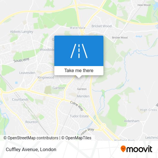 Cuffley Avenue map