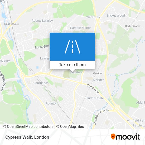 Cypress Walk map