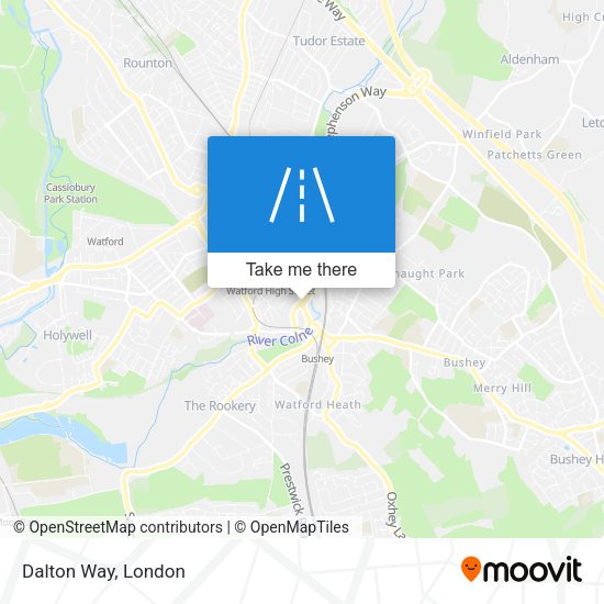 Dalton Way map