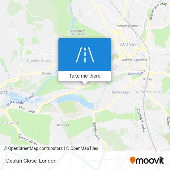 Deakin Close map