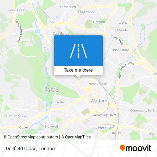 Dellfield Close map