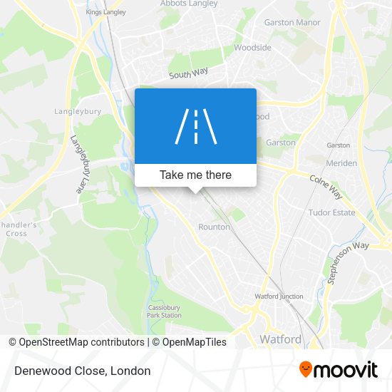 Denewood Close map