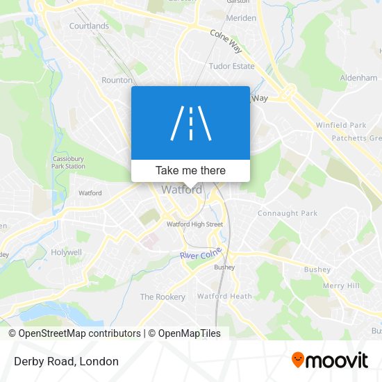 Derby Road map