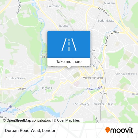 Durban Road West map