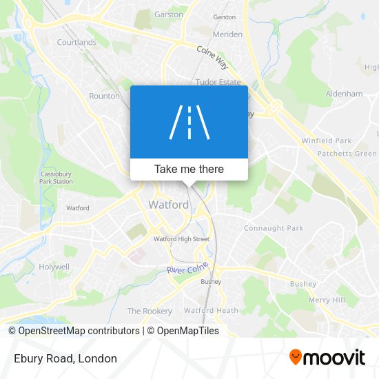 Ebury Road map