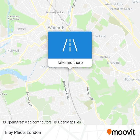 Eley Place map