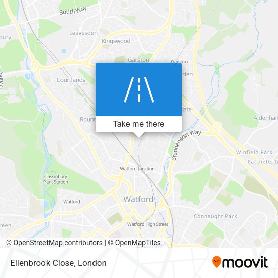 Ellenbrook Close map