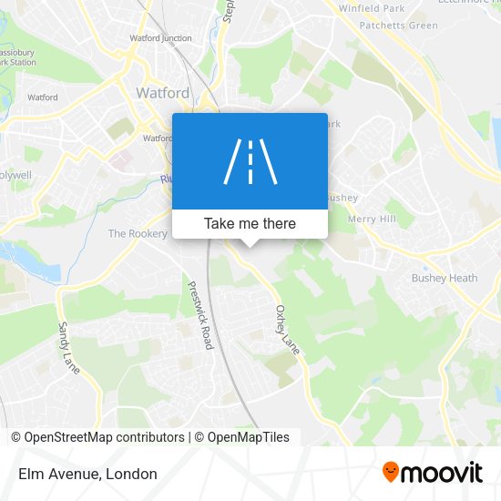 Elm Avenue map