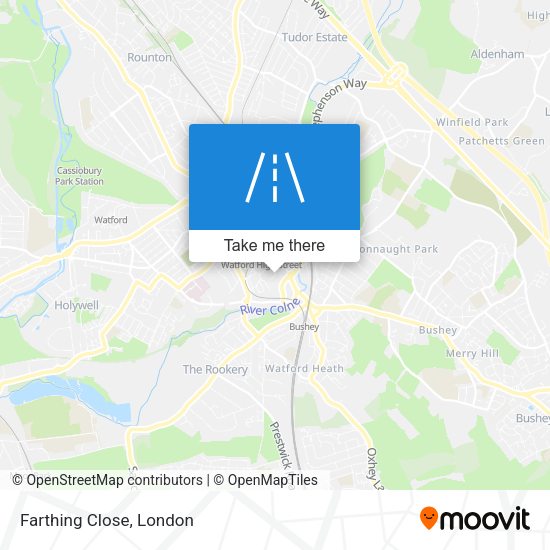 Farthing Close map