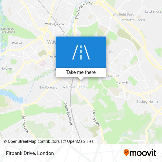 Firbank Drive map