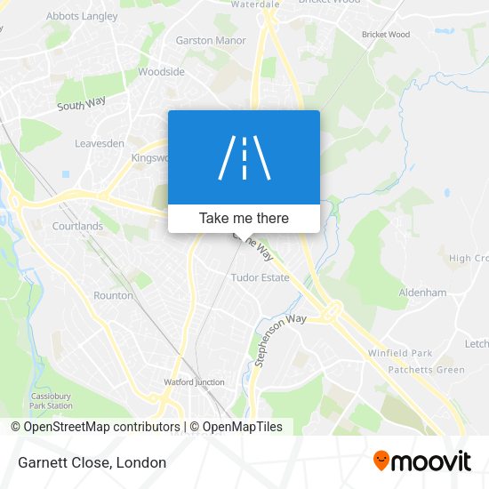 Garnett Close map