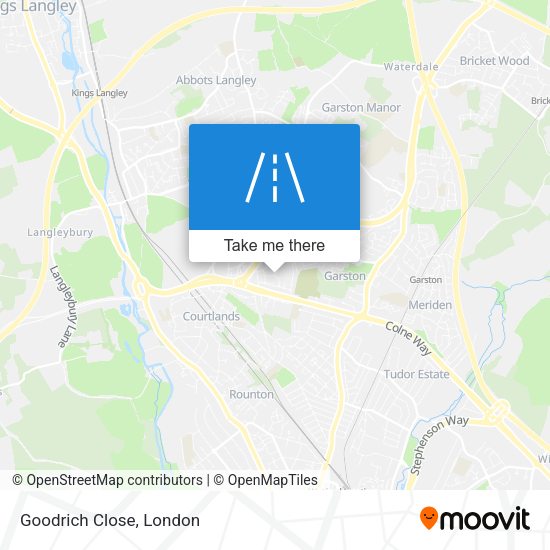Goodrich Close map
