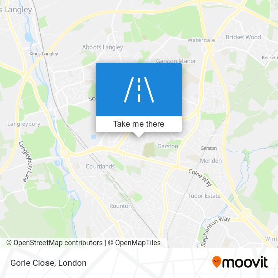 Gorle Close map