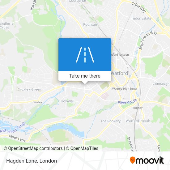 Hagden Lane map
