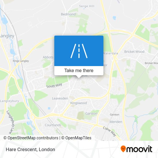 Hare Crescent map