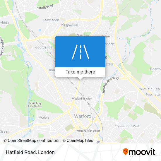Hatfield Road map
