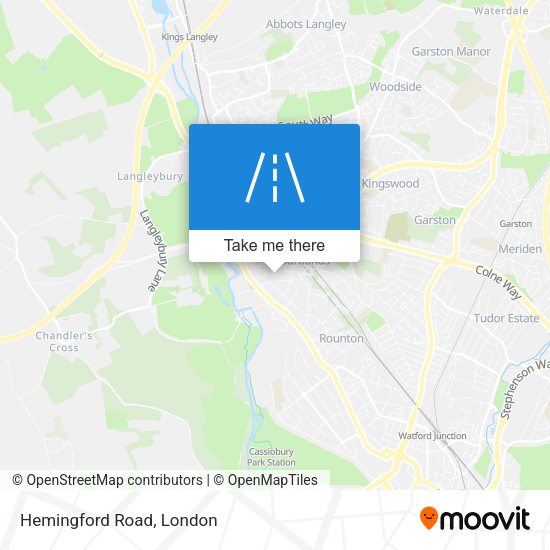 Hemingford Road map