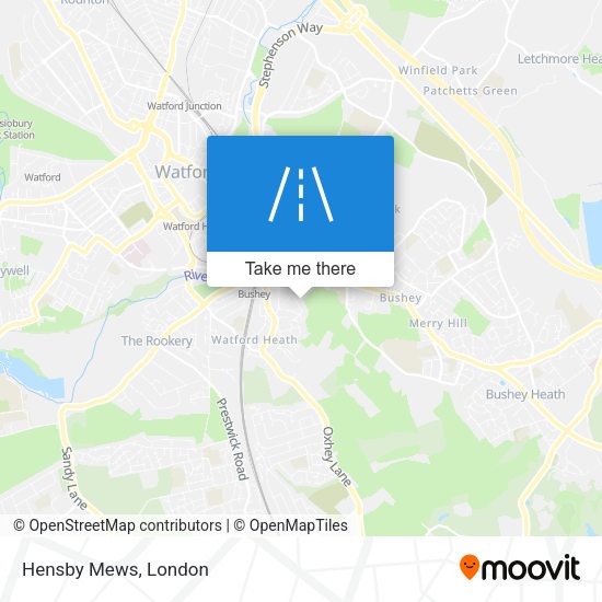 Hensby Mews map