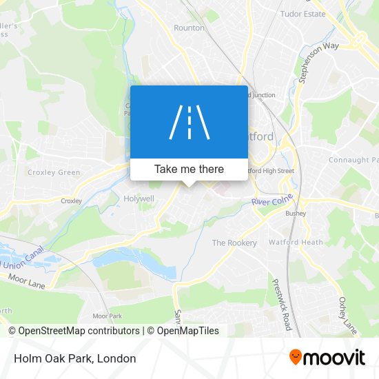 Holm Oak Park map