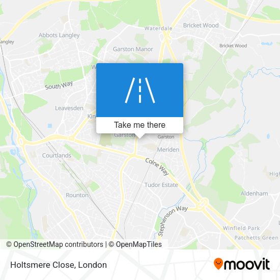 Holtsmere Close map