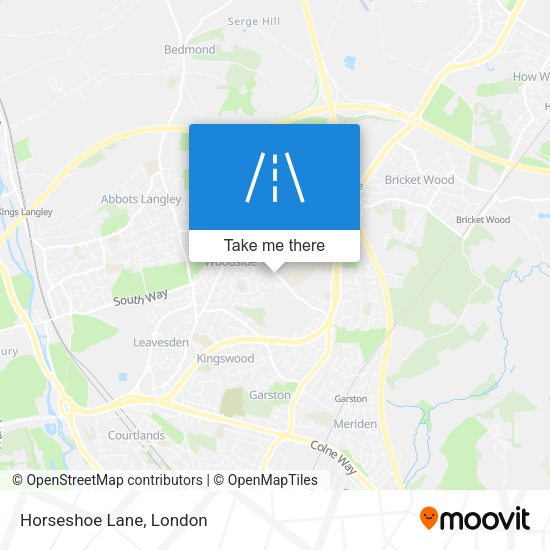 Horseshoe Lane map