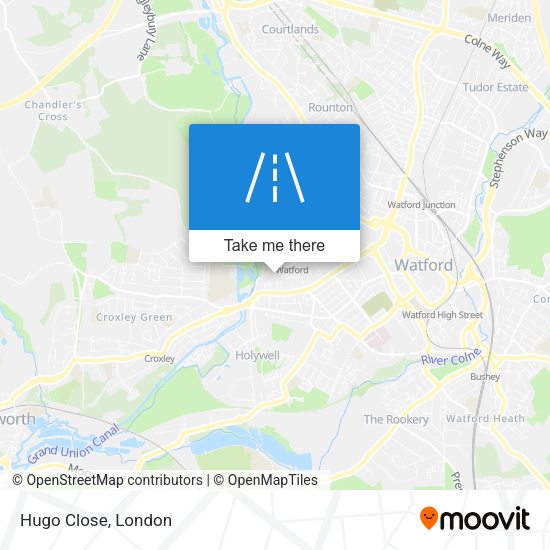 Hugo Close map