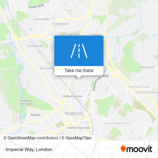 Imperial Way map