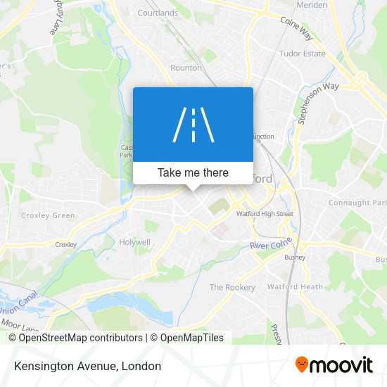 Kensington Avenue map