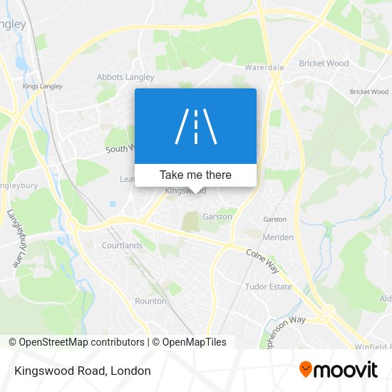 Kingswood Road map