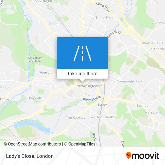 Lady's Close map