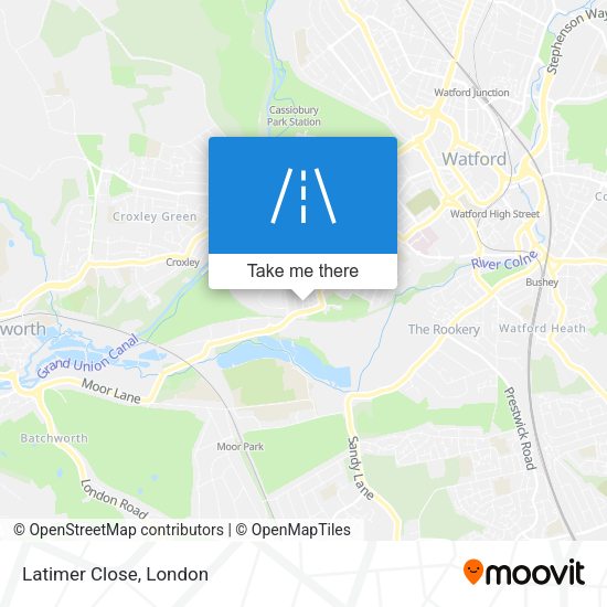 Latimer Close map