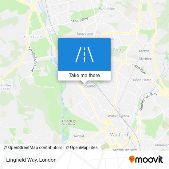 Lingfield Way map