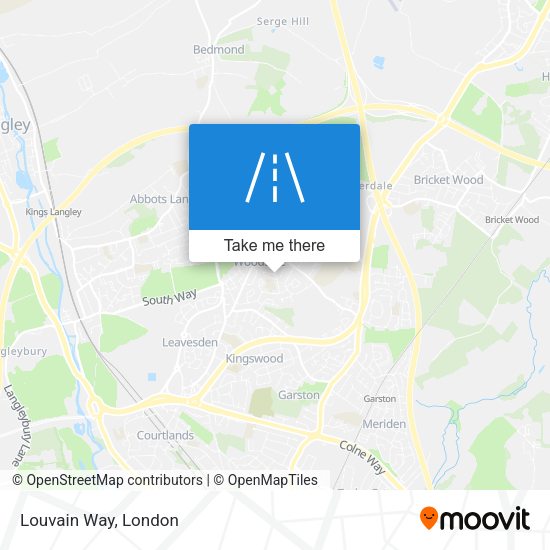 Louvain Way map