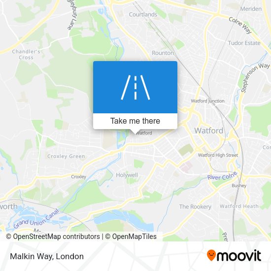 Malkin Way map
