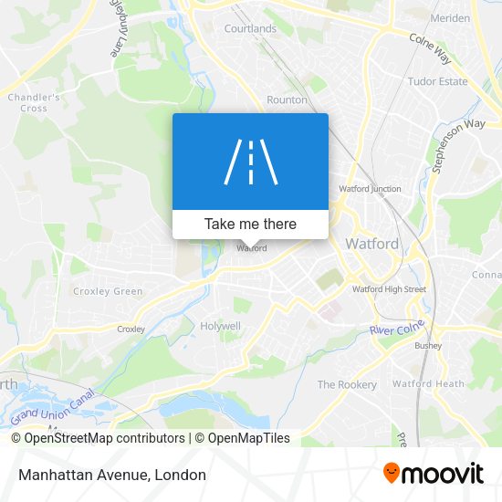 Manhattan Avenue map