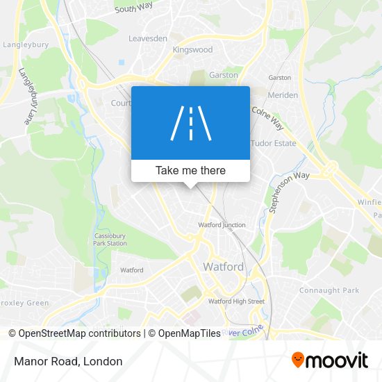 Manor Road map