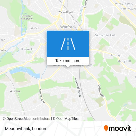 Meadowbank map