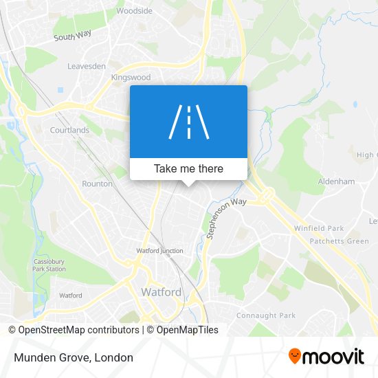 Munden Grove map