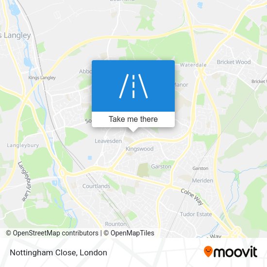 Nottingham Close map