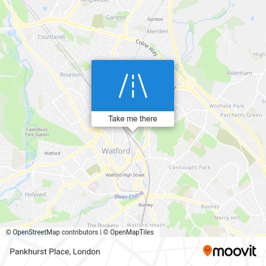 Pankhurst Place map