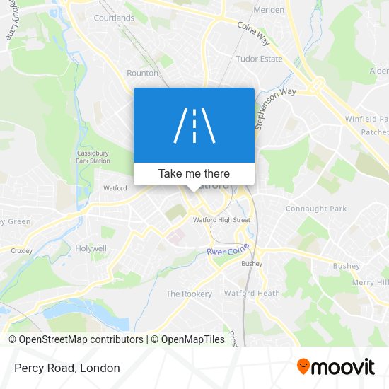 Percy Road map