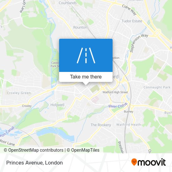 Princes Avenue map