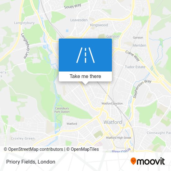 Priory Fields map