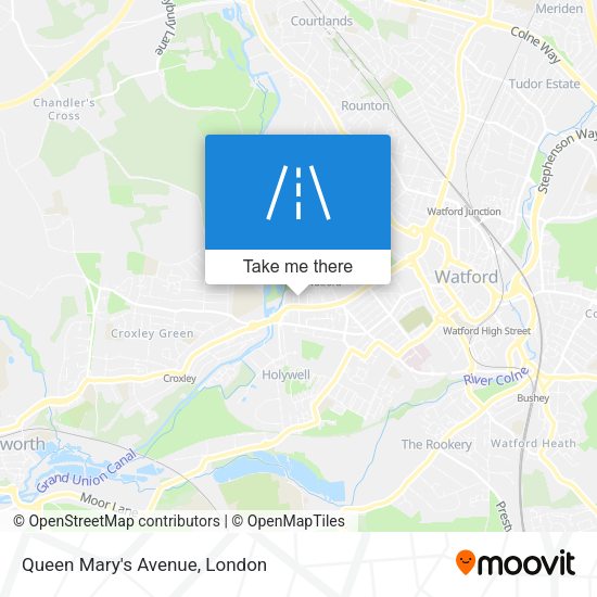 Queen Mary's Avenue map