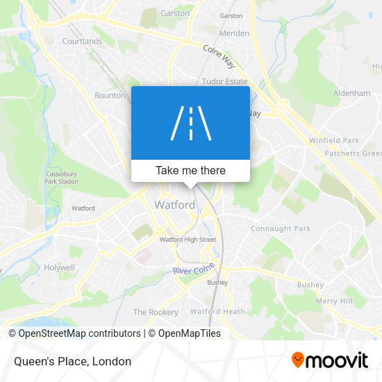 Queen's Place map